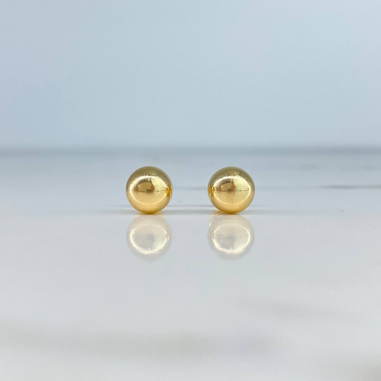 Topos Bola Lisa 8mm / 0.9gr Oro Amarillo ©