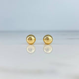 Topos Bola Lisa 8mm / 0.9gr Oro Amarillo ©