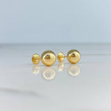 Topos Bola Lisa 8mm / 0.9gr Oro Amarillo ©