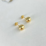 Topos Bola Lisa 0.8gr / 8mm Oro Amarillo$