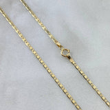 Cadena Plana 1.45gr / 45cm / 1.4mm Oro Amarillo +3 *