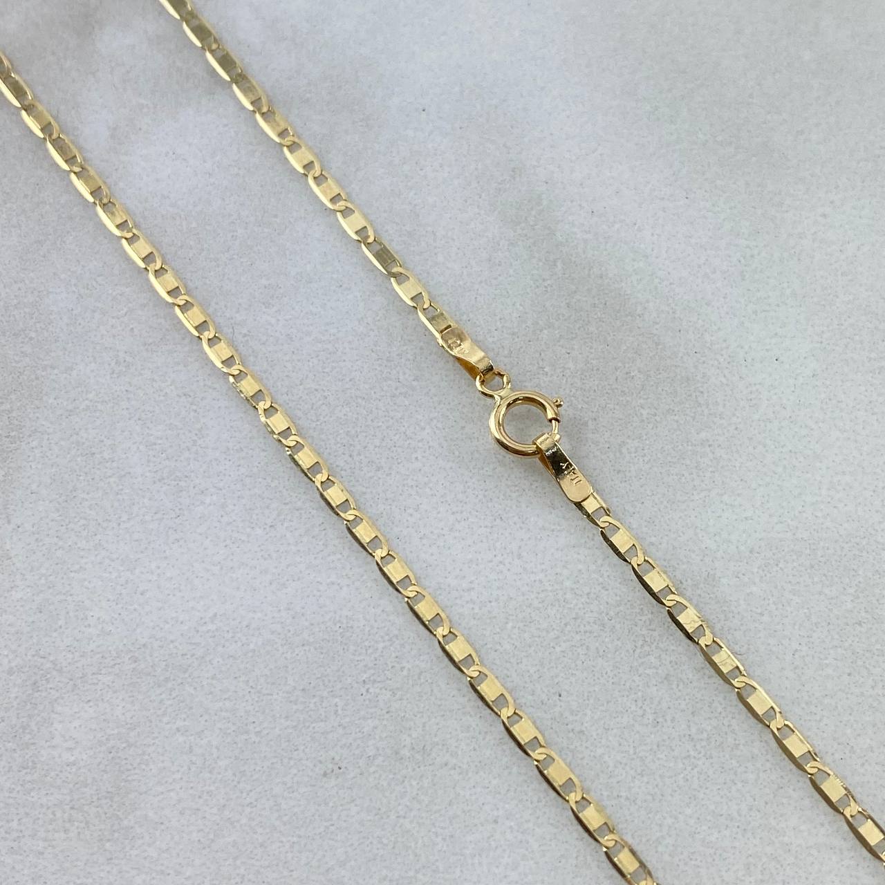 Cadena Plana 1.9gr / 45cm / 2mm Oro Amarillo +3©