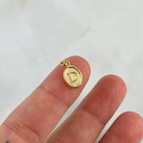 Dije Letra D Ovalada 0.55gr / 1.8cm / Troquelada Oro Amarillo ©