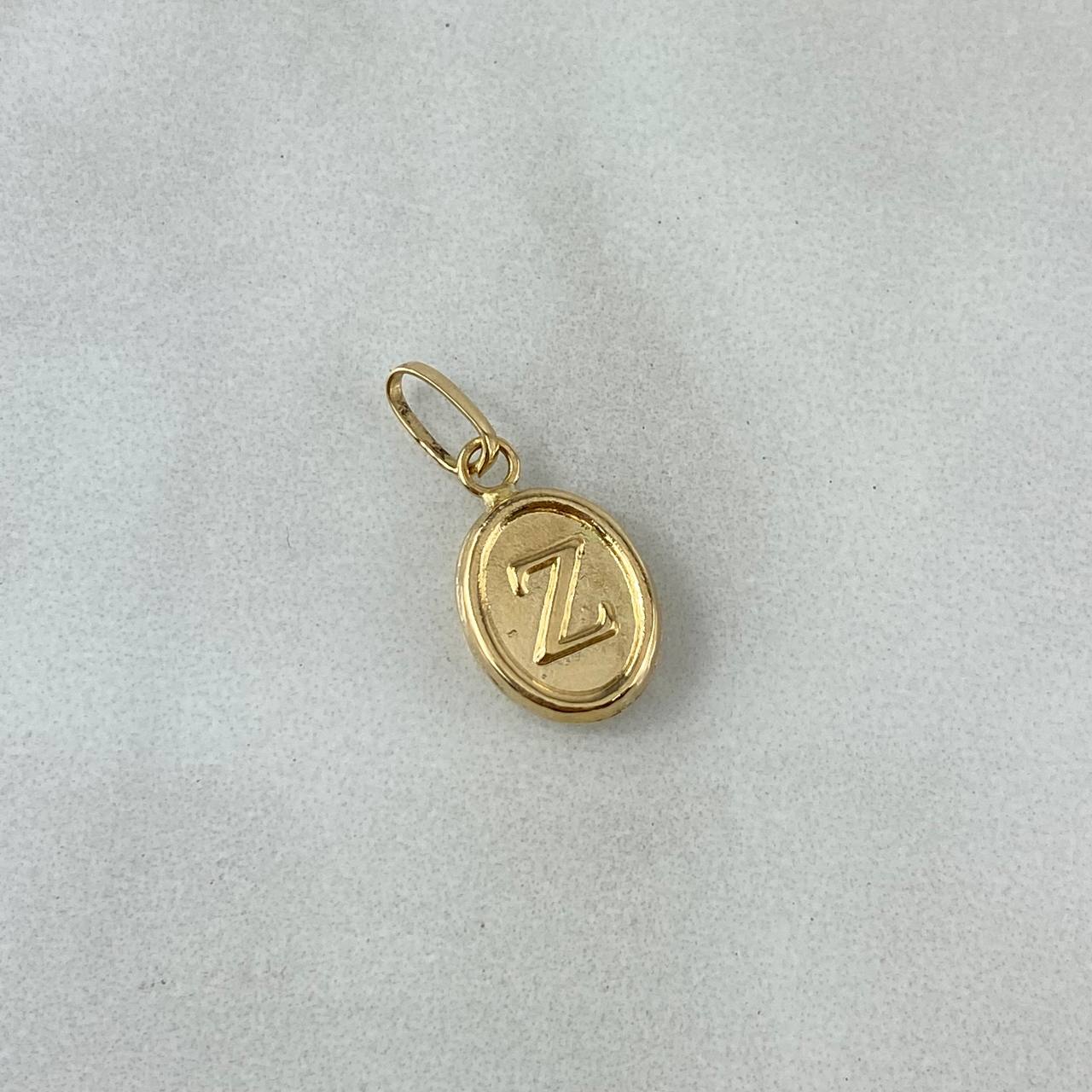 Dije Letra Z 0.5gr / 1.8cm / Troquelada Oro Amarillo