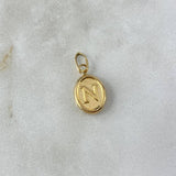Dije Letra N 0.5gr / 1.8cm / Oro Amarillo ©
