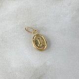 Dije Letra J 0.5gr / 1.8cm / Oro Amarillo ©