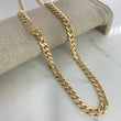 Cadena Cubana  56gr / 70cm / 8mm Broche Especial Circones Blancos  Oro Amarillo Nac.Esp  $