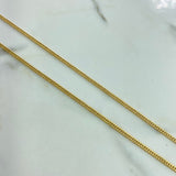 Cadena Cubana Tibetana  3.6gr / 60cm / 3mm Oro Amarillo +0$