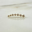 Piercing Earcuff Estela 0.85gr / 2.2cm / Circones Blancos Oro Amarillo (Joya)