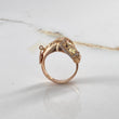 Anillo Rostro Caballo  8.65gr / T11 1/2 / Circones Blancos Negros  Oro Rosa $
