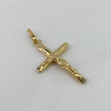 Dije Cruz Cristo  1.1gr / 3.5cm / Liso  Oro Amarillo $