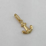 Dije Ancla  0.35gr / 1.5cm / Liso  Oro Amarillo $