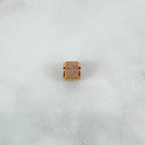 Herraje Cilindro 1.3gr / 0.7cm / 7mm Circones Blancos Oro Rosa ©
