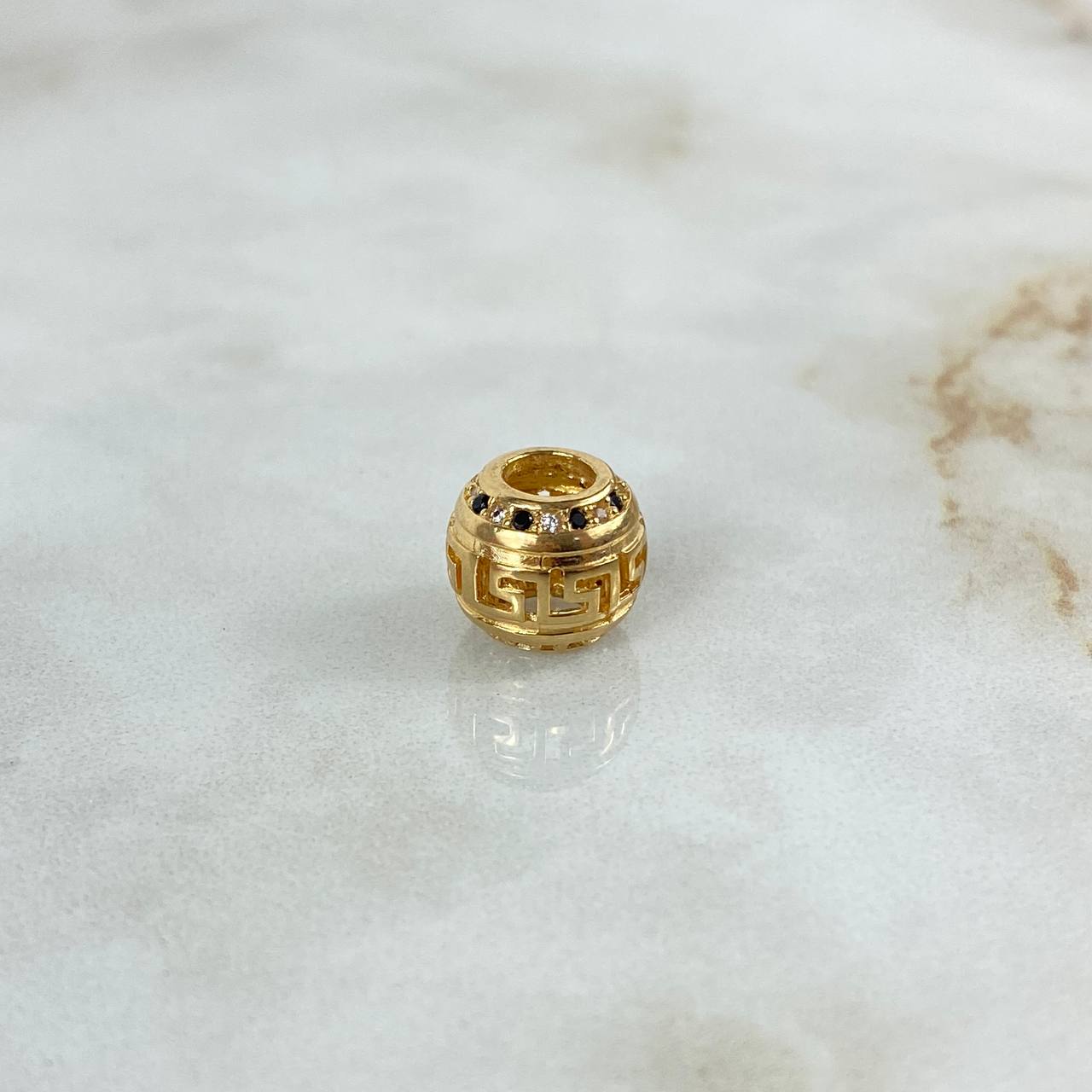 Herraje Bola de Fuego Tribal 1.95gr / 0.8cm / 10mm Circones Negros Blancos Oro Amarillo ©