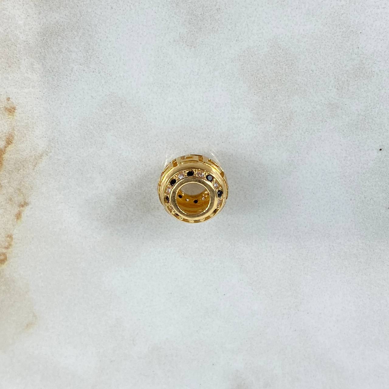 Herraje Bola de Fuego Tribal 1.95gr / 0.8cm / 10mm Circones Negros Blancos Oro Amarillo ©