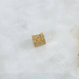 Herraje Aro Tempo Estelar 1.85gr / 0.7cm / 8mm Circones Blancos Oro Amarillo ©