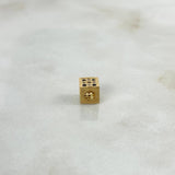 Herraje Cubo 1.1gr / 0.55cm / 5.5mm Circones Negros Blancos Oro Amarillo ©