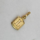 Dije Marco Letra L 0.3gr / 1.5cm / Liso  Oro Amarillo $