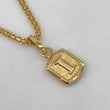 Dije Marco Letra I 0.35gr / 1.5cm / Liso  Oro Amarillo $