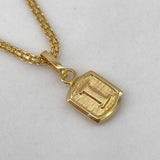 Dije Marco Letra I 0.35gr / 1.5cm / Liso  Oro Amarillo $