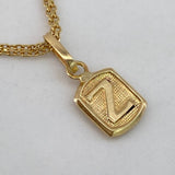 Dije Marco Letra Z 0.35gr / 1.5cm / Liso  Oro Amarillo