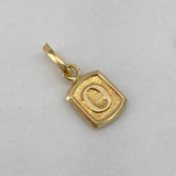 Dije Marco Letra O 0.35gr / 1.5cm / Liso Oro Amarillo $