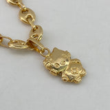 Dije Gatita  0.45gr / 2cm / Liso  Oro Amarillo