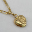 Dije Corazon Lineas  0.4gr / 1.5cm / Relieve  Oro Amarillo $
