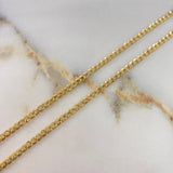 Cadena Cubana  3.9gr / 60cm / 2.2mm Oro Amarillo +0 &