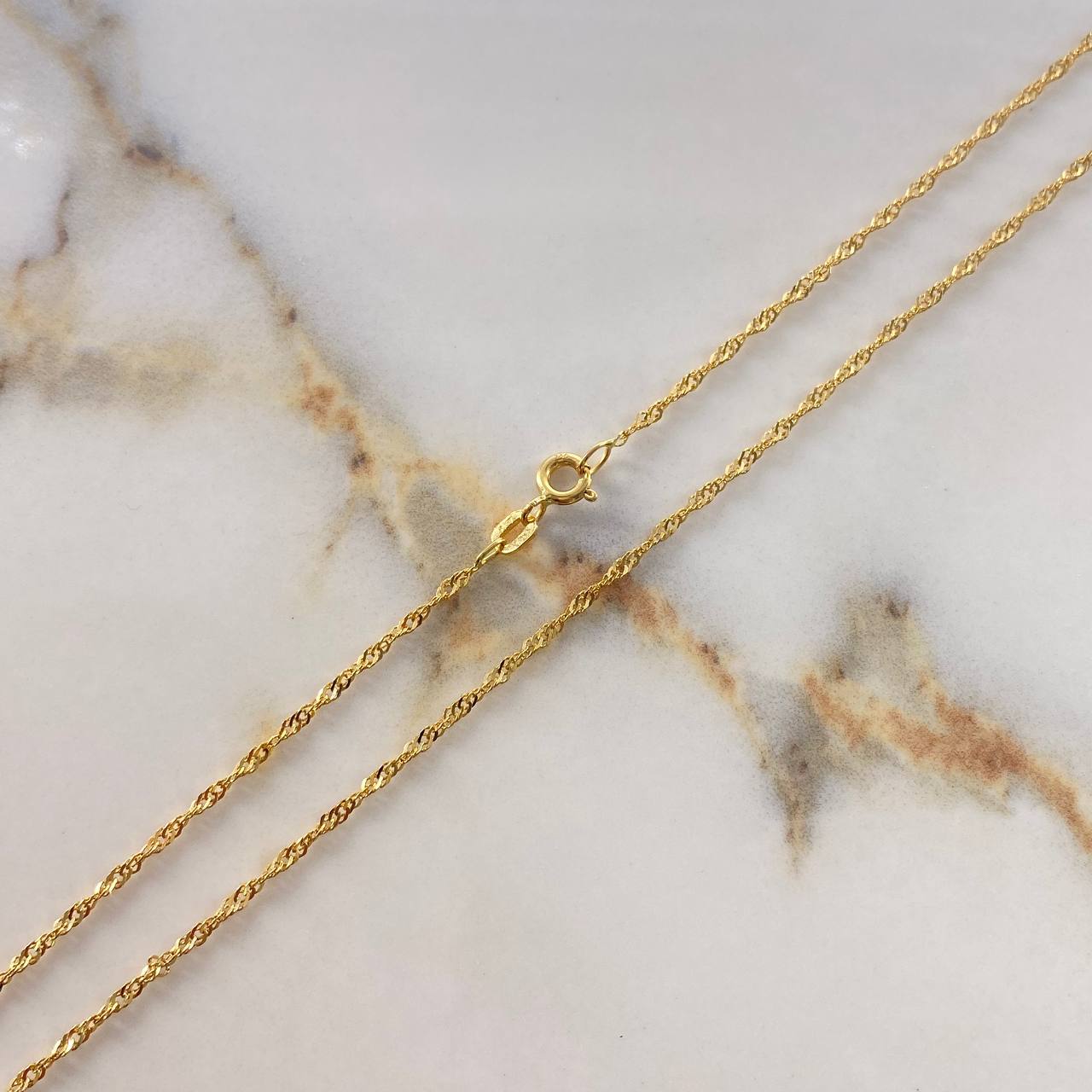 Cadena Singapur  2.55gr / 60cm / 1.55mm Oro Amarillo +3 &