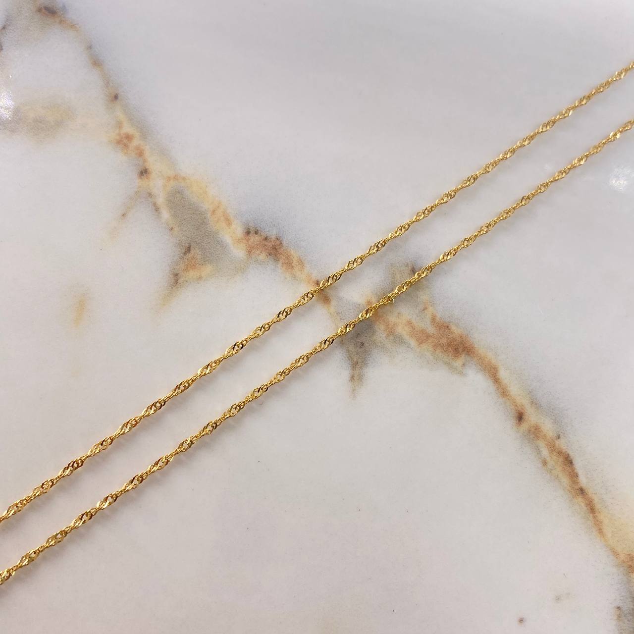 Cadena Singapur  2.65gr / 65cm / 1mm Oro Amarillo +3 &