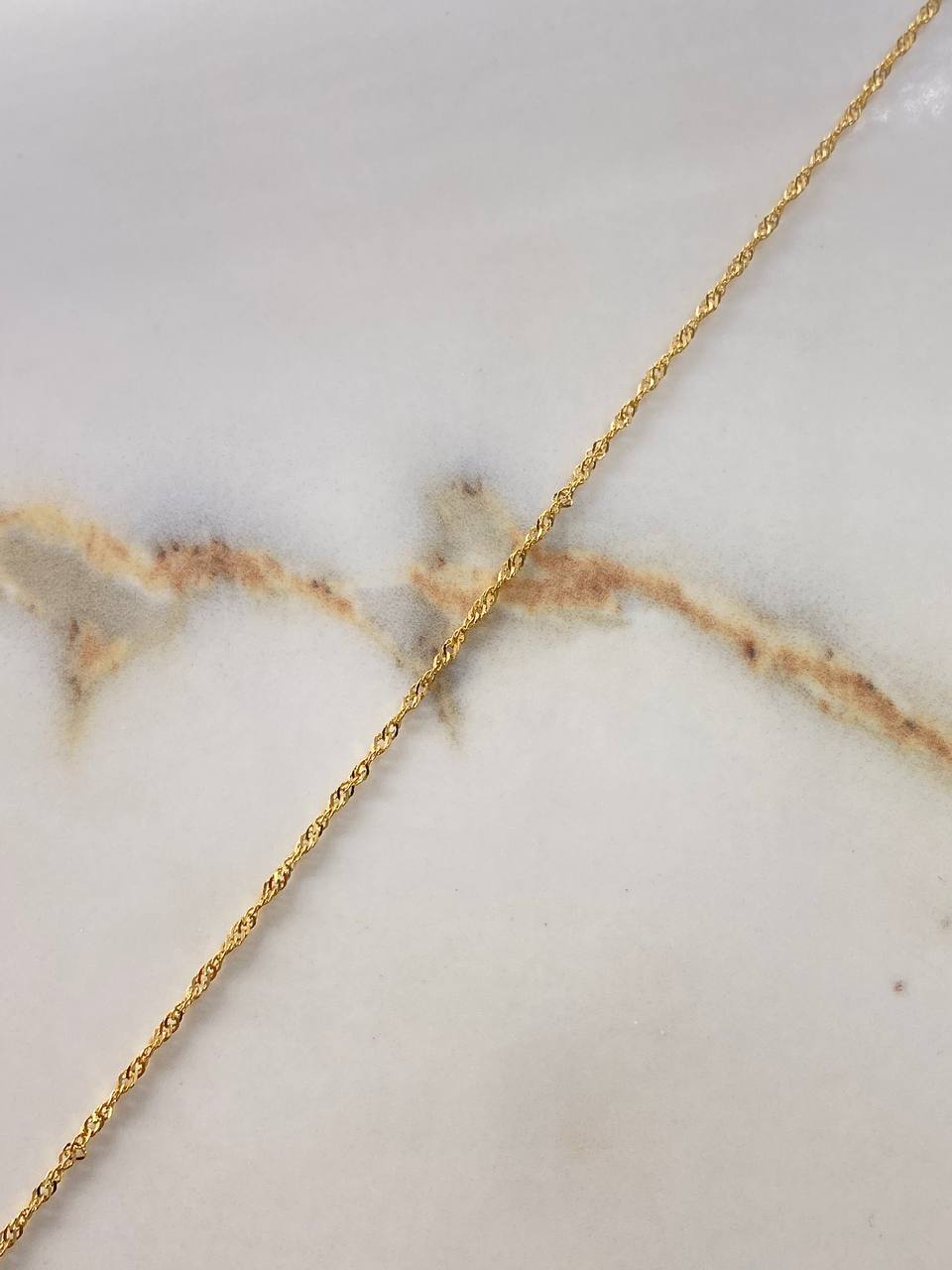 Cadena Singapur  2.65gr / 65cm / 1mm Oro Amarillo +3 &