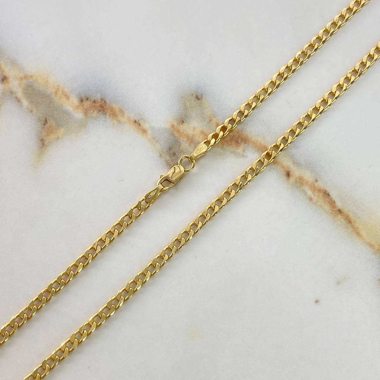 Cadena Cubana  6.9gr / 60cm / 4mm Oro Amarillo +0 &