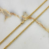 Cadena Cubana  6.9gr / 60cm / 4mm Oro Amarillo +0 &