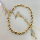 Tobillera GC 6.45gr / 26cm / 6.6mm Diamantado  Oro Amarillo &