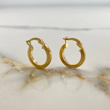 Candongas Miku 1.15gr / 1.5cm / Lineas  Oro Amarillo &
