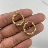 Candongas Tori 1.7gr / 2cm / Punteadas Entorchadas  Oro Amarillo &