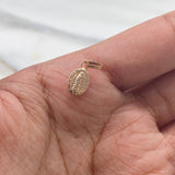 Dije Virgen de Guadalupe 0.75gr / 2cm / Troquelado Oro Amarillo &