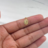 Dije Virgen de Guadalupe 0.75gr / 2cm / Troquelado Oro Amarillo &