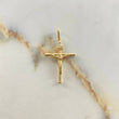 Dije Cruz Cristo 1.05gr / 3.5cm / Liso Oro Amarillo $