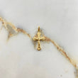 Dije Cruz Cristo Pectoral  2.2gr / 3cm / Liso  Oro Amarillo &