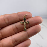 Dije Cruz Cristo Pectoral  2.2gr / 3cm / Liso  Oro Amarillo &
