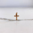 Dije Cruz Cristo  0.55gr / 2cm / Puntas Planas  Oro Rosa &
