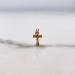 Dije Cruz Cristo Imperial  0.45gr / 2cm / Lisa  Oro Rosa &