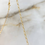 Cadena Espiga Trebol VCyA 3.2gr / 45cm / 1.8mm Nacar Blanco Oro Amarillo +4 ©