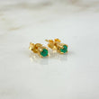 Topos 0.9gr / Esmeraldas 16pts Broche Mariposa Oro Amarillo (Joya) ©