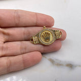 Herraje Corona Rx  5.6gr / 3.5cm / Circones Blancos  Oro Amarillo &