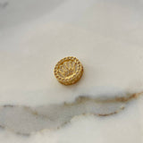 Herraje Corona Rx  2.7gr / 1.5cm / Circones Blancos  Oro Amarillo &