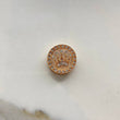 Herraje Corona Rx  2.6gr / 1.5cm / Circones Blancos  Oro Rosa &