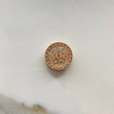 Herraje Corona Rx  2.6gr / 1.5cm / Circones Blancos  Oro Rosa &